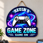 Personalized Wooden Sign – Birthday Gifts For Gamers – Game Zone