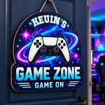 Personalized Wooden Sign – Birthday Gifts For Gamers – Game Zone