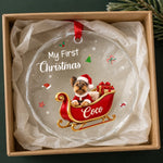Custom Christmas Pet Keepsake For Pet Lovers - Personalized Glass Ornament