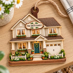 Personalized Wooden Ornament – New Home Gifts For Family – Home Sweet Home
