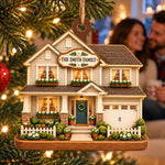 Personalized Wooden Ornament – New Home Gifts For Family – Home Sweet Home