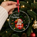 Custom Christmas Keepsake For Pet Lovers - Personalized Glass Ornament