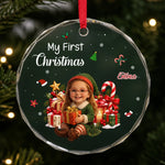 Custom Christmas Elf Keepsake For Kids - Personalized Glass Ornament