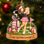 Custom Golf Lover Christmas Keepsake - Personalized Acrylic Ornament