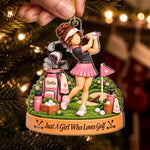 Custom Golf Lover Christmas Keepsake - Personalized Acrylic Ornament