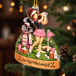 Custom Golf Lover Christmas Keepsake - Personalized Acrylic Ornament