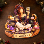 Custom Tarot Lover Christmas Keepsake - Personalized Acrylic Ornament