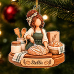 Custom Bread Baker Christmas Keepsake - Personalized Acrylic Ornament
