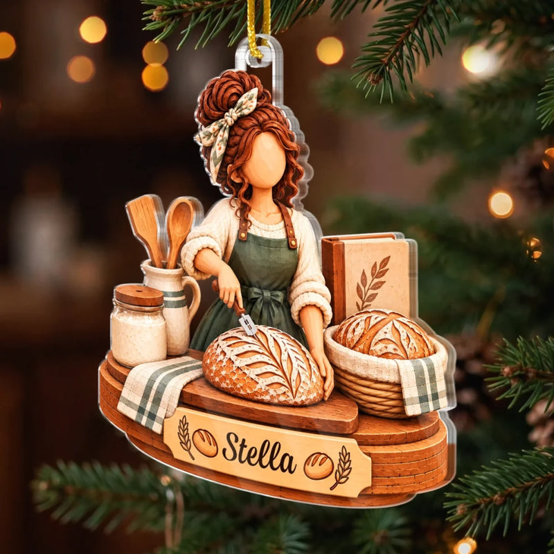Custom Bread Baker Christmas Keepsake - Personalized Acrylic Ornament