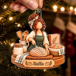 Custom Bread Baker Christmas Keepsake - Personalized Acrylic Ornament