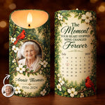 Custom Photo Cardinal Memorial Gifts – Personalized LED Candle
