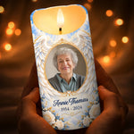 Custom Photo Angel Wing Memorial Gifts – Personalized LED Candle