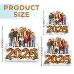 Custom Photo 2026 Family Keepsake - Personalized Acrylic Ornament - Our Merriest Moments