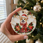Custom Name Christmas Gifts for Pet Lovers - Personalized Ceramic Ornament