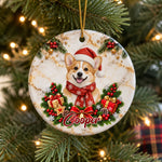 Custom Name Christmas Gifts for Pet Lovers - Personalized Ceramic Ornament
