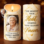 Custom In Loving Memory Christmas Gifts for Family – Personalized LED Candle