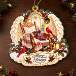 Custom Christmas Angel Memorial Keepsake - Personalized Acrylic Ornament
