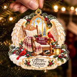 Custom Christmas Angel Memorial Keepsake - Personalized Acrylic Ornament