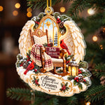 Custom Christmas Angel Memorial Keepsake - Personalized Acrylic Ornament