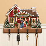 Custom Holiday Home Memories For Family - Personalized Wooden Key Holder