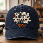 Custom Name Gifts For Men, Fixers - Personalized Washed Cap - Fixer Of Things