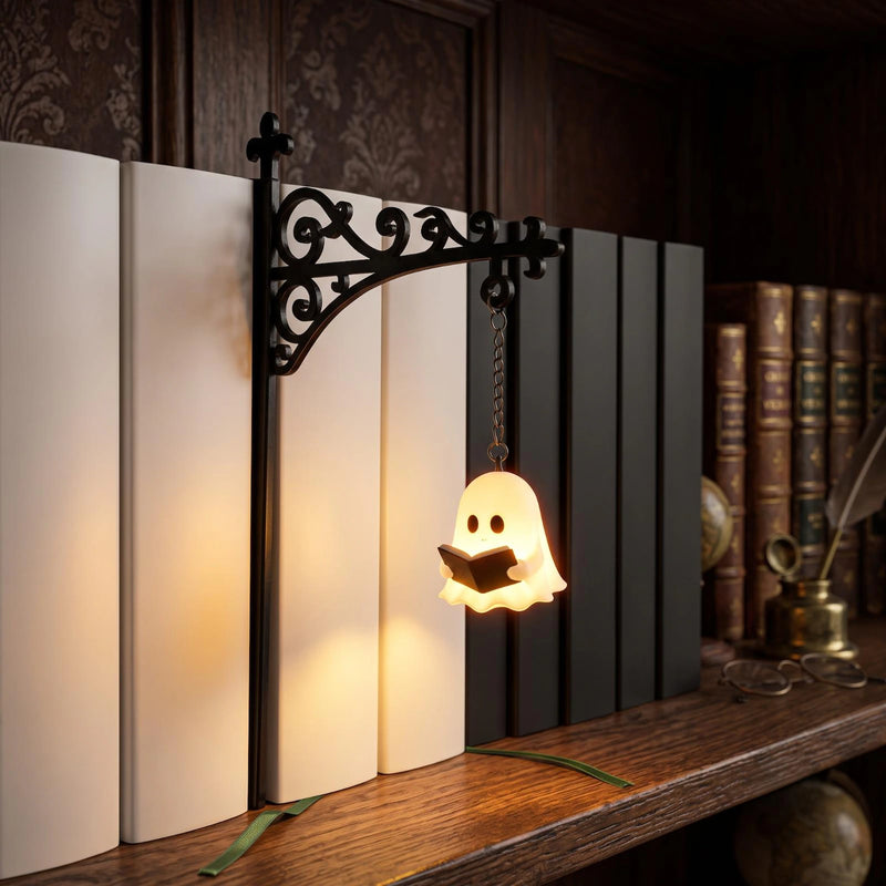 Bookshelf Lantern Light - Gifts For Book Lovers, Bookworms, Readers - Halloween Gothic Book Nook Decor