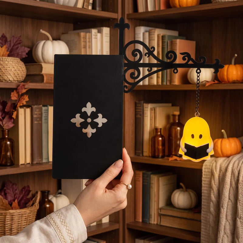 Bookshelf Lantern Light - Gifts For Book Lovers, Bookworms, Readers - Halloween Gothic Book Nook Decor